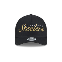 Pittsburgh Steelers Metallic Women's 9FORTY M-Crown A-Frame Snapback Hat