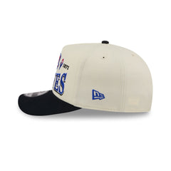 Atlanta Braves Three Hit Chrome White 9FIFTY A-Frame Snapback Hat