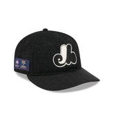 Montreal Expos Navy Merino & Cashmere Moon Retro Crown 9FIFTY Adjustable Hat