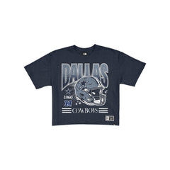 Dallas Cowboys Women's Throwback Cropped Graphic T-Shirt