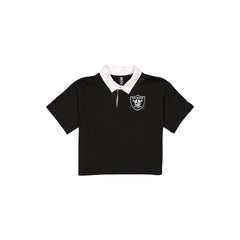 Las Vegas Raiders Women's Cropped Black Polo