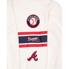 Atlanta Braves Women's Chrome White Varsity Crewneck