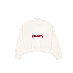 Atlanta Braves Women's Chrome White Quarter Zip
