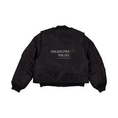 Alpha Industries x Philadelphia Phillies Black 2-in-1 MA-1 Flight Jacket + Vest