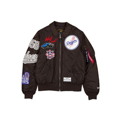 Alpha Industries x Los Angeles Dodgers Brown MA-1 Flight Jacket