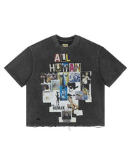 All Human Copy & Paste Tee Black