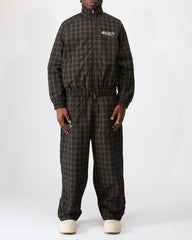Boredom Kills Lounge Plaid Track Pants Black/Brown