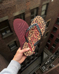 Bravest Studios Breathe Studded Flip Flops Leopard Print
