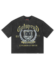 Godspeed Crest Tee Black Wash