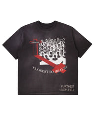 Pieces Closest To Heaven Tee Vintage Black