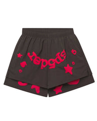 Sp5der Double Layer Short Slate Grey