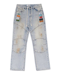 Triple Sevens Moto Denim Pants Blue