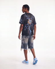 Vale Forever Chain Jorts Blue