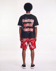 Mixed Emotions Graffiti Shorts Red