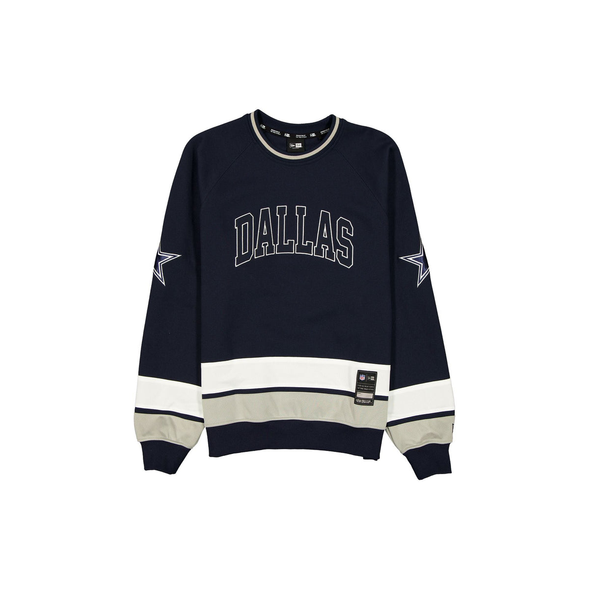 Dallas Cowboys Man-to-Man Navy Crewneck