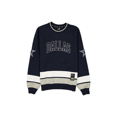 Dallas Cowboys Man-to-Man Navy Crewneck