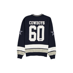 Dallas Cowboys Man-to-Man Navy Crewneck