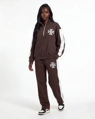 Mixed Emotions Quarter Pants Brown