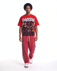 Mixed Emotions Garage Tee Red