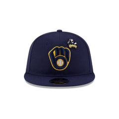 Milwaukee Brewers Jackie Robinson Day 2025 Retro Crown 9FIFTY Snapback Hat