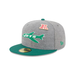New York Jets Heather Gray Wool 59FIFTY Fitted Hat