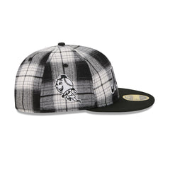New York Mets Grunge Plaid Retro Crown 59FIFTY Fitted Hat