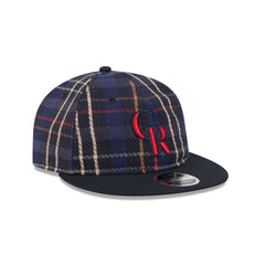 Colorado Rockies Grunge Plaid Retro Crown 9FIFTY Adjustable Hat