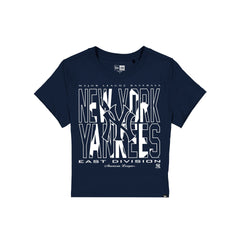 New York Yankees Leisure Women's Shrunken Cropped T-Shirt
