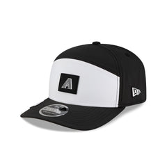 Arizona Diamondbacks 2026 Clubhouse Black & White Split Panel 9SEVENTY Stretch-Snap Hat