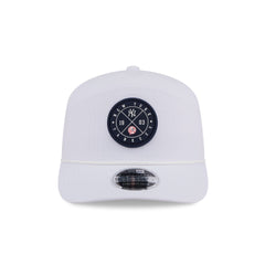 New York Yankees Circle Logo White Split Panel 9SEVENTY Stretch-Snap Hat