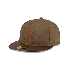 Atlanta Braves Utility Linen Retro Crown 59FIFTY Fitted Hat