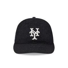 New York Mets Navy Merino & Cashmere Moon Retro Crown 9FIFTY Adjustable Hat