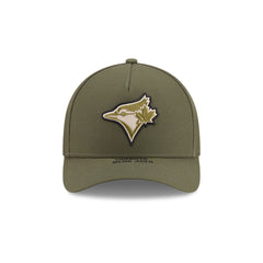 Toronto Blue Jays Armed Forces Day 2026 9FORTY M-Crown A-Frame Snapback Hat