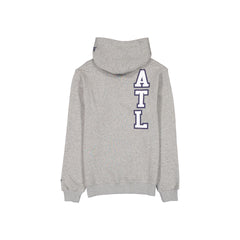 Atlanta Braves Heather Gray Varsity Hoodie