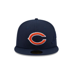 Chicago Bears Side Script 59FIFTY Fitted Hat