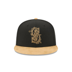 Seattle Mariners Black Wool 59FIFTY Fitted Hat