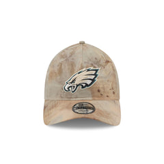Philadelphia Eagles Washed Nylon Brown 9TWENTY A-Frame Adjustable Hat