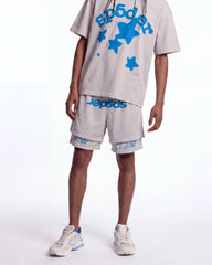 Sp5der Mesh Double Layer Shorts Plastic