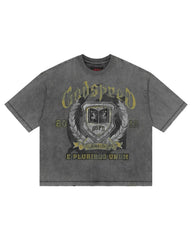 Godspeed Crest Tee Grey Wash
