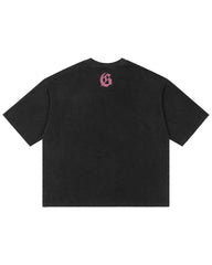 Godspeed Vital Short Set Black Wash Pink Logo