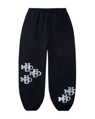 HMDD Scrunch Patch Sweatpants Black/Silver