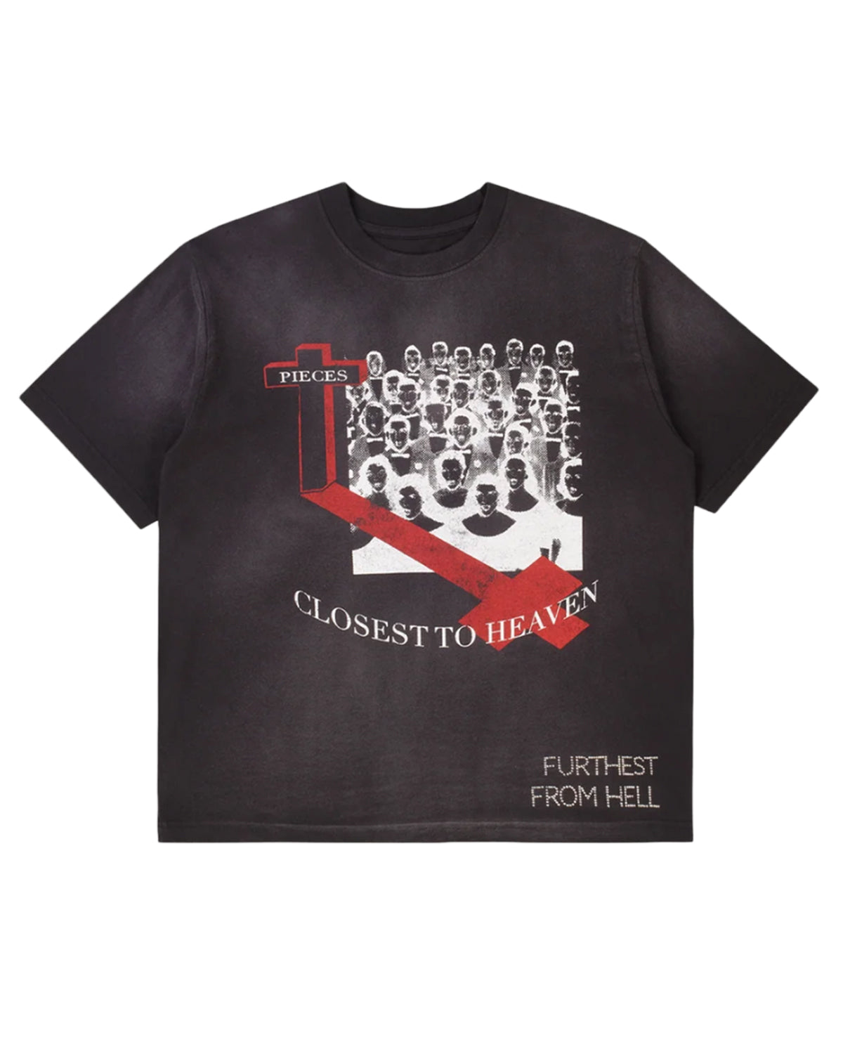 Pieces Closest To Heaven Tee Vintage Black