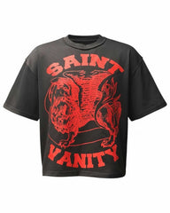 Saint Vanity Griffin Tee Black/Red