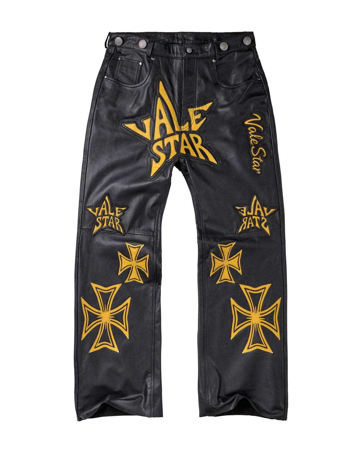 Vale Forever Allstar Leather Pants Canary Black
